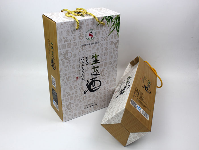 個(gè)性禮盒包裝讓“竹筒酒”身價(jià)倍增，長(zhǎng)沙包裝印刷廠再為桃江特產(chǎn)定制包裝