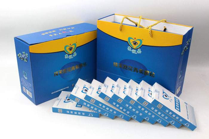 哪里可以做禮盒包裝？護(hù)眼神器亮視嘉護(hù)眼貼禮盒包裝+手提袋套裝出自長(zhǎng)沙印刷廠